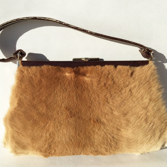Vintage Kangaroo Fur Evening Purse - Picture 3 of 3